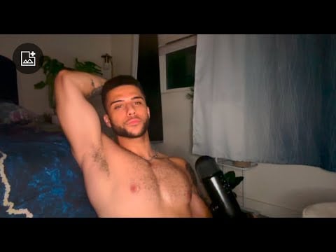 ultimate shirtless ASMR tingles - male whisper, muscle body taps & mouth sounds *intense sounds*