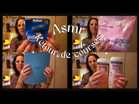 Asmr Français "retour de courses "