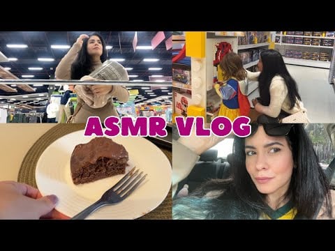 ASMR VLOG - COMPRINHAS; BOLO DE CHOCOLATE; DECORAÇÃO FESTA FEFE E +