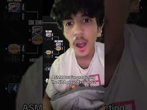 ASMR predicting the NBA Playoffs round 2 #shorts #asmr #nba