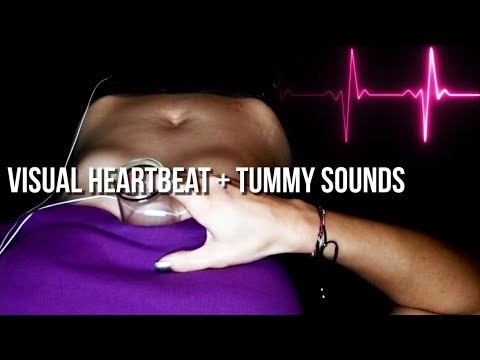 Visual Belly Pulse & Occasional Tummy Sounds + Intermittent Audio Due To Breathing [ASMR]