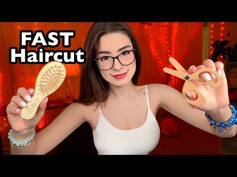 ASMR FAST & AGGRESSIVE Haircut 💇‍♀️ Invisible Clips, Shampoo for Sleep 😴
