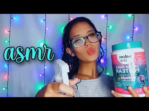 ASMR - FINALIZANDO MEU CABELO CACHEADO 💖