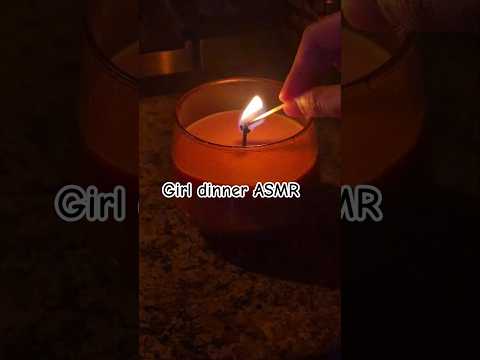 a cozy girl dinner🩶#fyp #asmr #asmrvideo