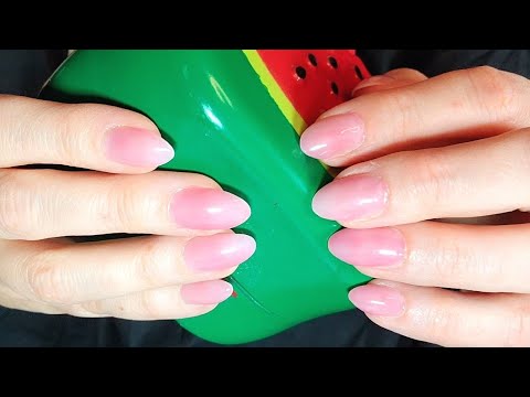 ASMR Aggressive Tapping and Scratching On A Plastic Watermelon | No Talking After Intro