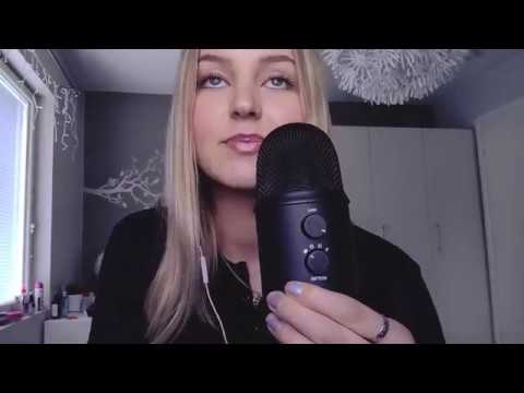 ASMR up close Inaudible whispering (mouth sounds)!♡