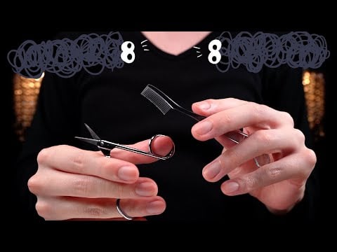 [ASMR]眉毛が毛むくじゃらなので整えてからメイクを始めます -Grooming your Bushy Eyebrows Before Starting Makeup(No Talking)