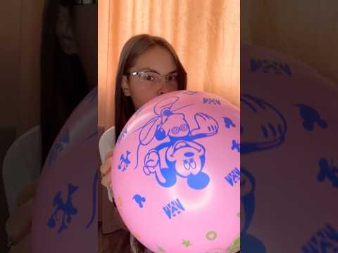 Blowing Cartoon Balloon #asmr #balloon #youtubepartnerprogram #ballongame