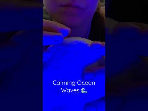 Calming Ocean Waves and Relaxing Hand Movements ASMR 🌊 #asmr #stressrelief #tingles #shortsasmr