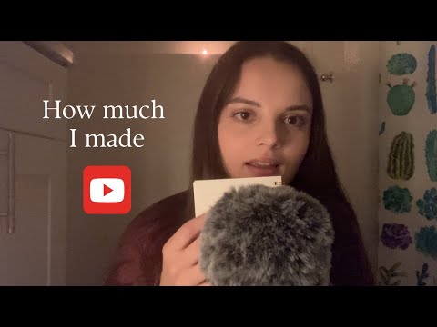 How much YouTube pays a small ASMR channel // first month being monetized