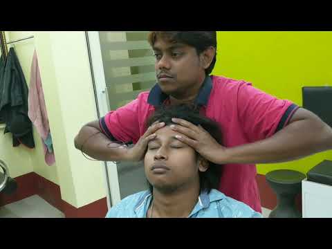 New technique head and face massage by Indian barber | Intense Sleeping ASMR