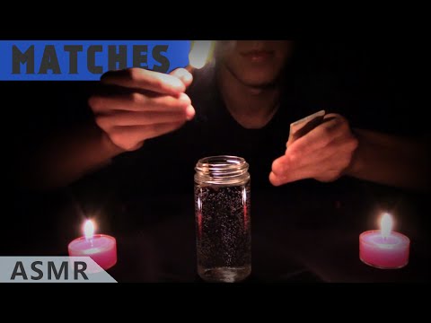 ASMR Binaural Whispers and Lighting Matches