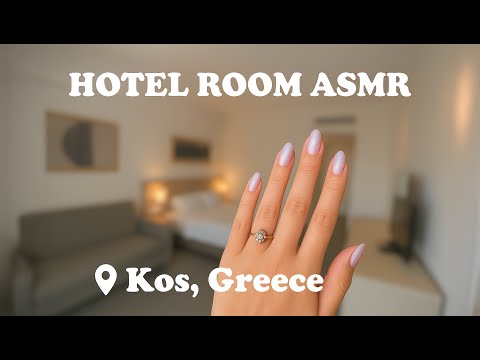 ASMR Tapping Around My Hotel Room in Kos, Greece💙