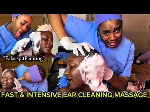 ASMR: AGGRESSIVE EAR CLEANING MASSAGE,FAKE SPIT PAINTING, EARWAX REMOVAL FOR DEEP SLEEP 😴 