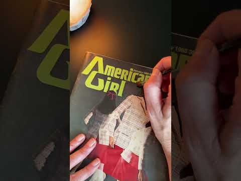 ASMR Flipping Through a Vintage American Girl Magazine 1968  #asmrsounds