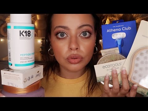 ASMR| Hygiene Haul & Routine  - "Everything Shower" Essentials (lid sounds, tapping, reading labels)