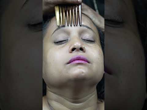 Relaxing ASMR Comb Massage For Indian Women #shorts