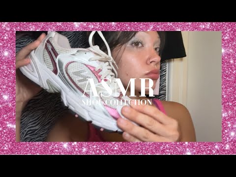 ASMR shoe collection (up close whispers, mouth sounds)
