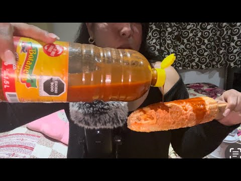 💦ASMR EN ESPAÑOL COMIENDO UN ELOTE CON MICHA SALSA 🔥