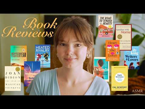 ASMR all the books I've read recently 📚 (pure whispers)