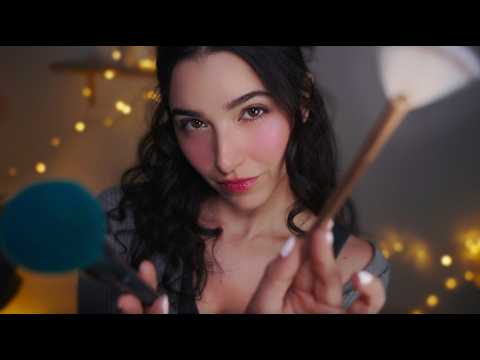 ASMR Breathy Whispers While I Brush Your Face 💤 Deep Sleep Treatment