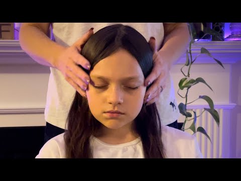 ASMR Head Massage, Face Massage, Energy healing, HairPlay, Hair pulling, Visual Hand Movements Lofi