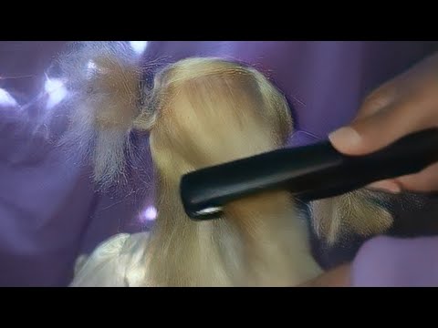 ASMR-CHAPINHA E PENTEADO NO CABELO DA BONECA!