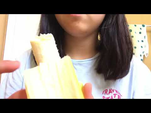 ASMR eating orange and banana🍊🍌