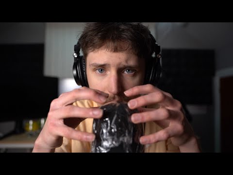 ASMR Intense Brain Massage (Crinkles, Visuals, Plastic Wrap, Mic and Face Brushing)
