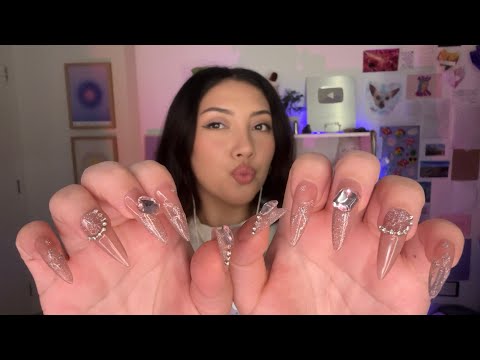 ASMR nail application, nail triggers, and ramble 💕 ~whispered~