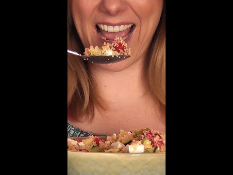 👆🏼👆🏼👆🏼 Long version 👉🏼 Magnificent Eating Sounds | ASMR | Couscous Salad Mukbang