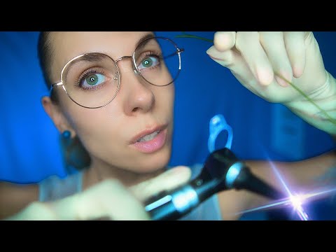 ASMR Deep ear cleaning, asmr otoscope, EAR to Ear treatments for SLEEP and RAIN sounds