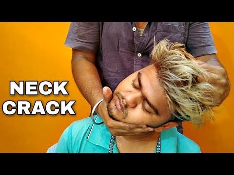 ASMR Relaxing Head massage and neck crack | Watch and relax your mind
