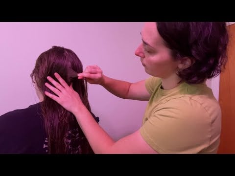 ASMR Head Massage For Sleep ✨ Hair Pulling, Combing & Gua Sha, No Talking ✨ Real Person ASMR