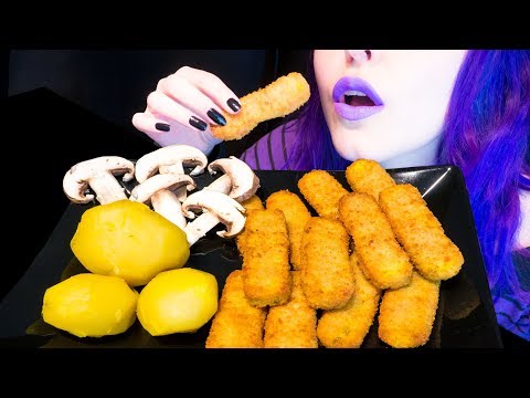 ASMR: Crispy Battered Veggie Nuggets | Potatoes & Remoulade Sauce ~ Relaxing Eating [No Talking|V] 😻