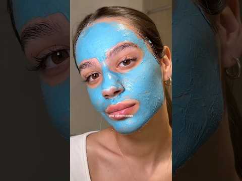 POTE DETOX DAY! 🩵 Trying viral 5 min Mud Mask by Medicube 🐬💙 #pores #medicube #mudmask #facemask