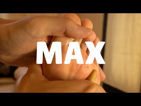 MAX足つぼ | 僧帽筋と肺、胃腸系の反射区をごりごり
