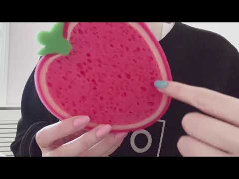 lofi asmr dry sponge sounds