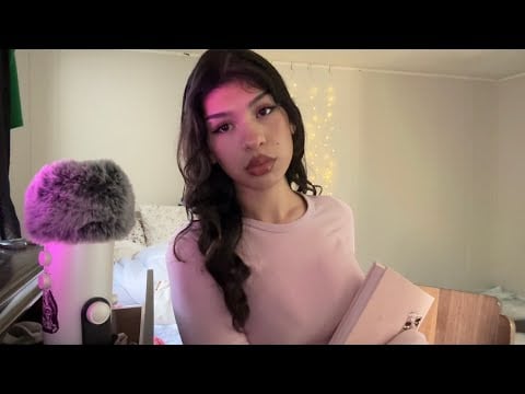 ASMR girl in art class spit paints you (complimenting you)