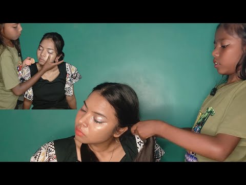 Gentle Makeup & Relaxing Hair Braiding ASMR 💕✨Soft spoken ,cozy vibes & satisfying twin braids  🪮🌸