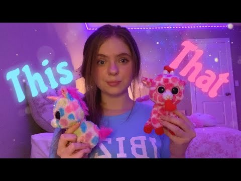 ASMR FAST & AGGRESSIVE THIS OR THAT DECISION MAKING / TESTING YOUR INTUITION (Tapping, scratching)