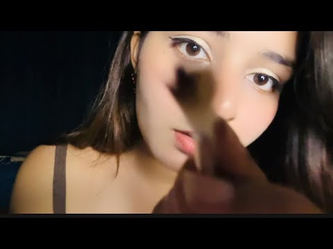 (Asmr) sketchy painter paints your face‼️ (chaotic, scissors, spit paint)🫟