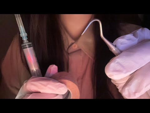 귀 염증 수술 ASMR 롤플레이  | 팅글주의⚠️Ear Infection Surgery Tingle Triggers