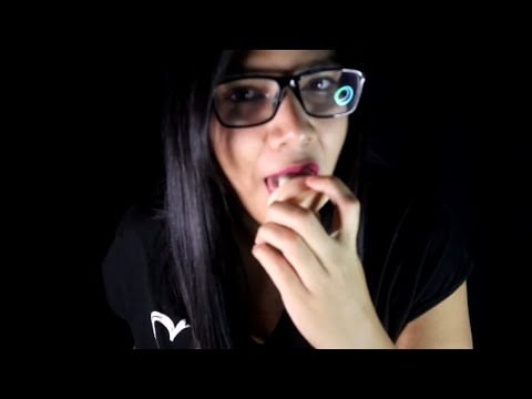 ASMR comiendo natilla con orejita y palito de vidrio | ASMR en Español