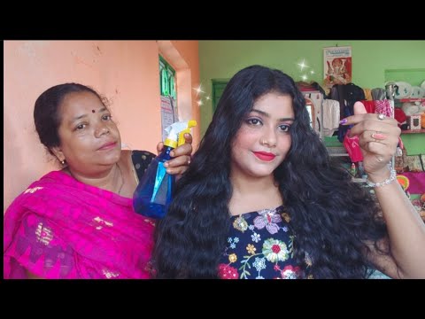 ASMR | My Mom Doing My Hairplay | Hair brushing ,Oil Massage,Spray Sounds, Scalped Massage 😴😴