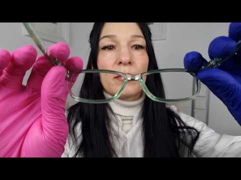 Doctor checks skin,hair,eyes,teeth | Bilingual ASMR