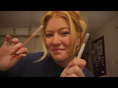 LOFI ASMR: Doing your brows | plucking, shaving, tinting, & lamination ✨