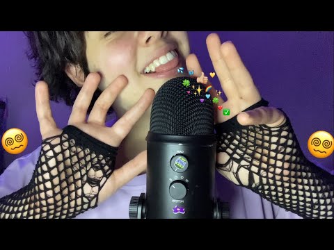 [ASMR] 🥴 Sons de mão e boca em quanto sussurro afirmações positivas🌈