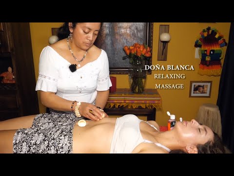 DOÑA BLANCA - SUPER RELAXING MASSAGE (asmr whispering) FOR SLEEP, HEAD, FOOT, SHOULDER, BELLY, BACK