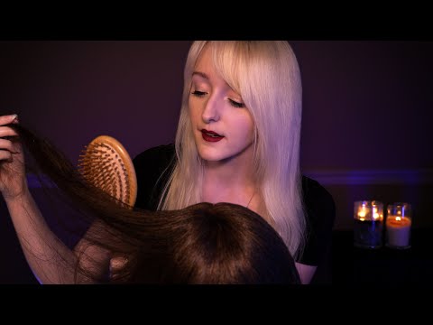 ASMR Playing With Your Hair ❤️ Whispered Scalp Massage, Brushing, Oil Treatment